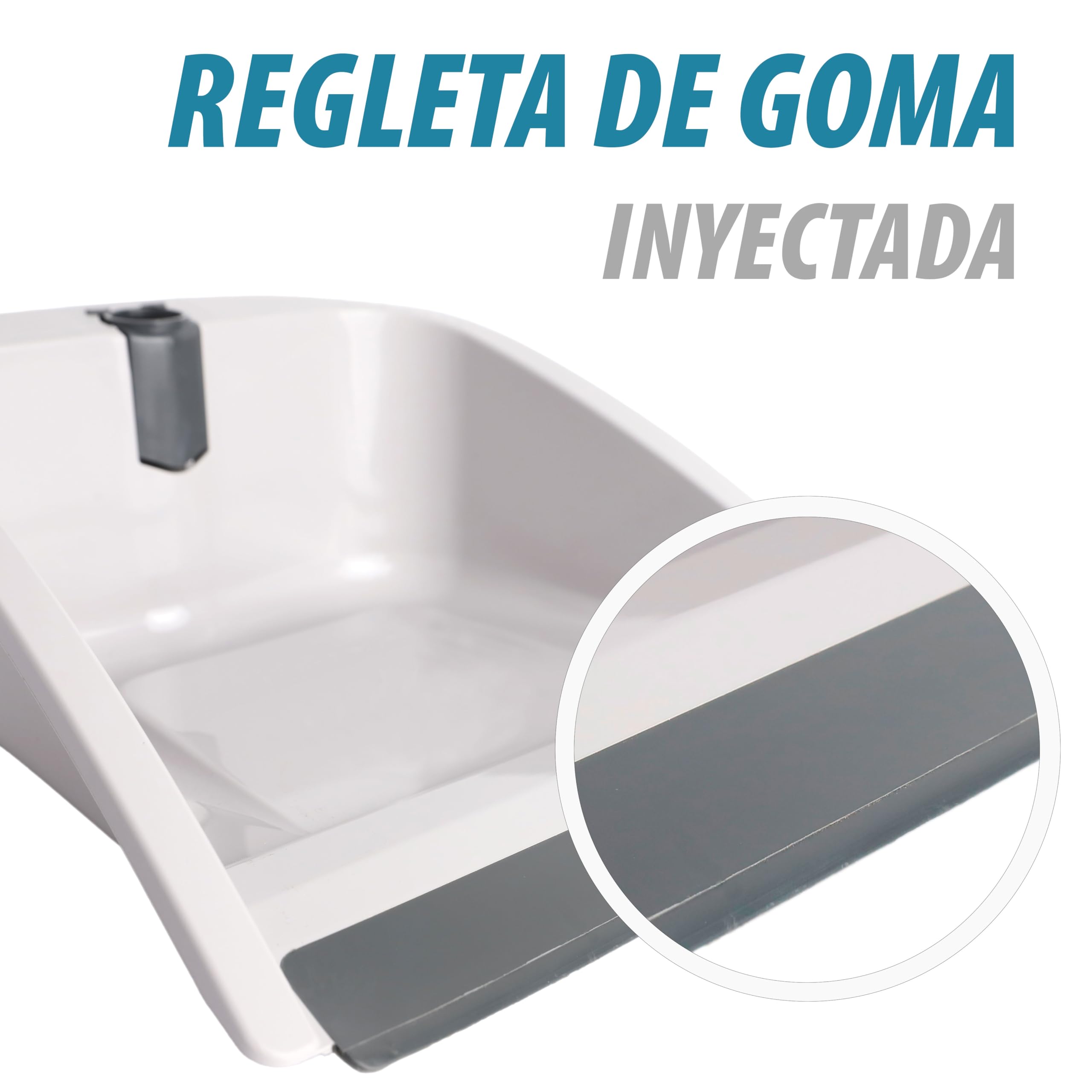 Maya Recogedor Plegable Atomic. Ideal para Espacios Pequeños. Dimensiones 28 x 25 x 92 cm. Color Gris. — view 3