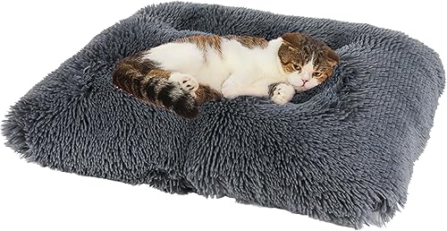 Cama lavable para perros y gatos de tamaño extra grande, mediano y pequeño, para interiores, calmante, cómoda, esponjosa, con calefacción, sofá y
