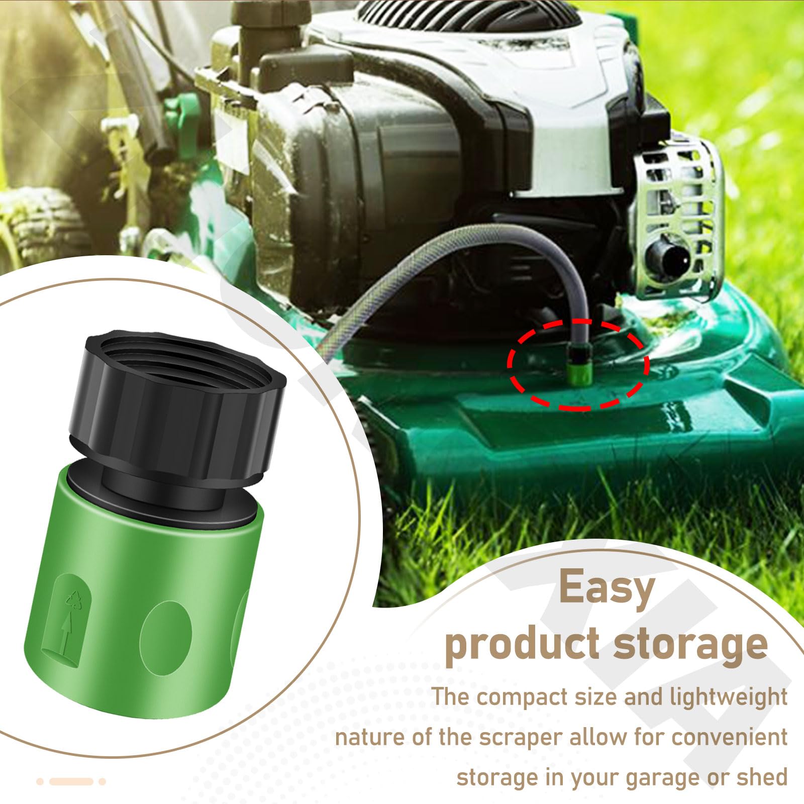 Rascador de cubierta de mantenimiento de cortacésped de acero inoxidable resistente y 1 kit de lavado de cubierta para cortacésped MTD Troy Bilt Craftsman y más, adecuado para la mayoría de