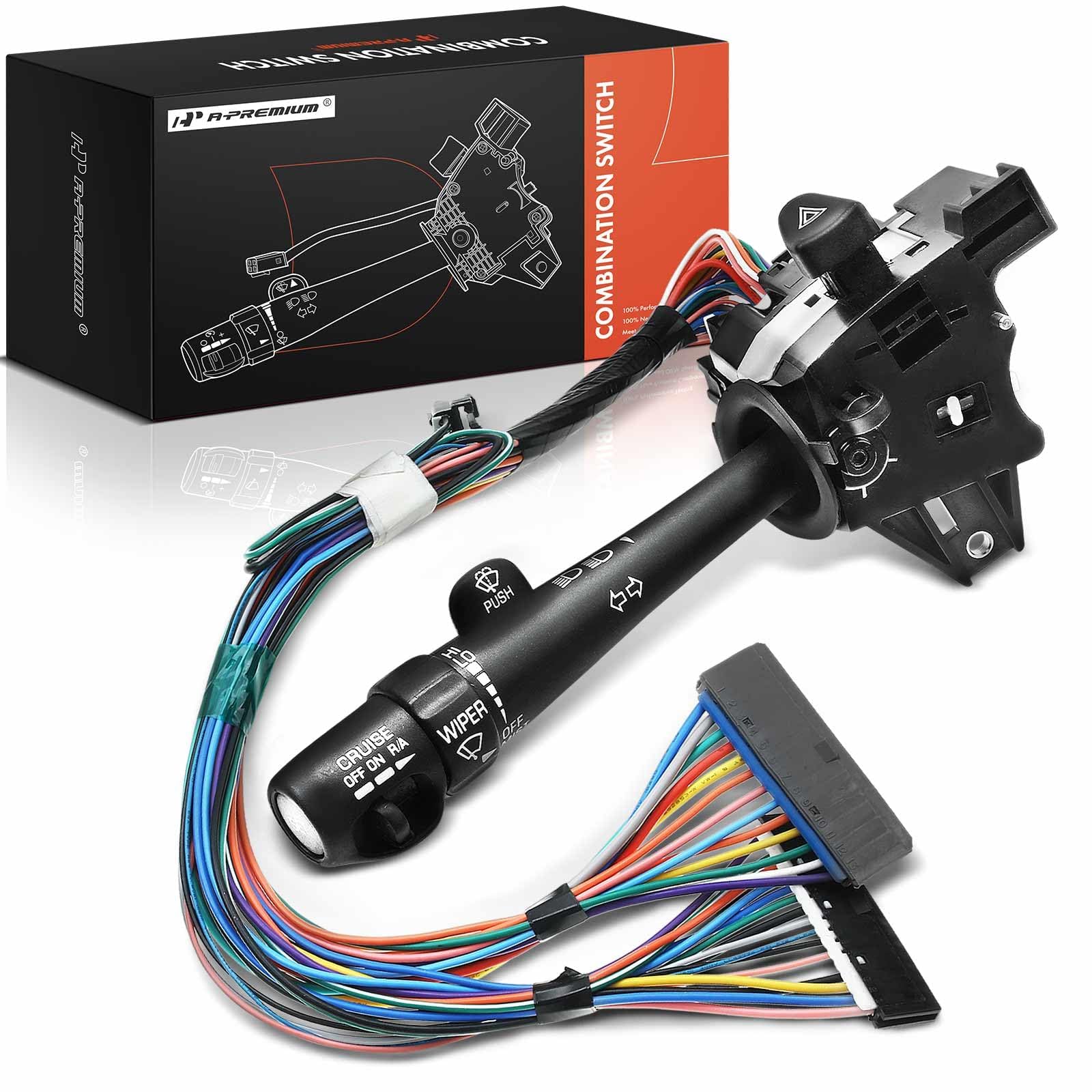 A-Premium Turn Signal Switch with Cruise Control Compatible with Buick Regal 1997-2004 Century 1997-2005 Sedan