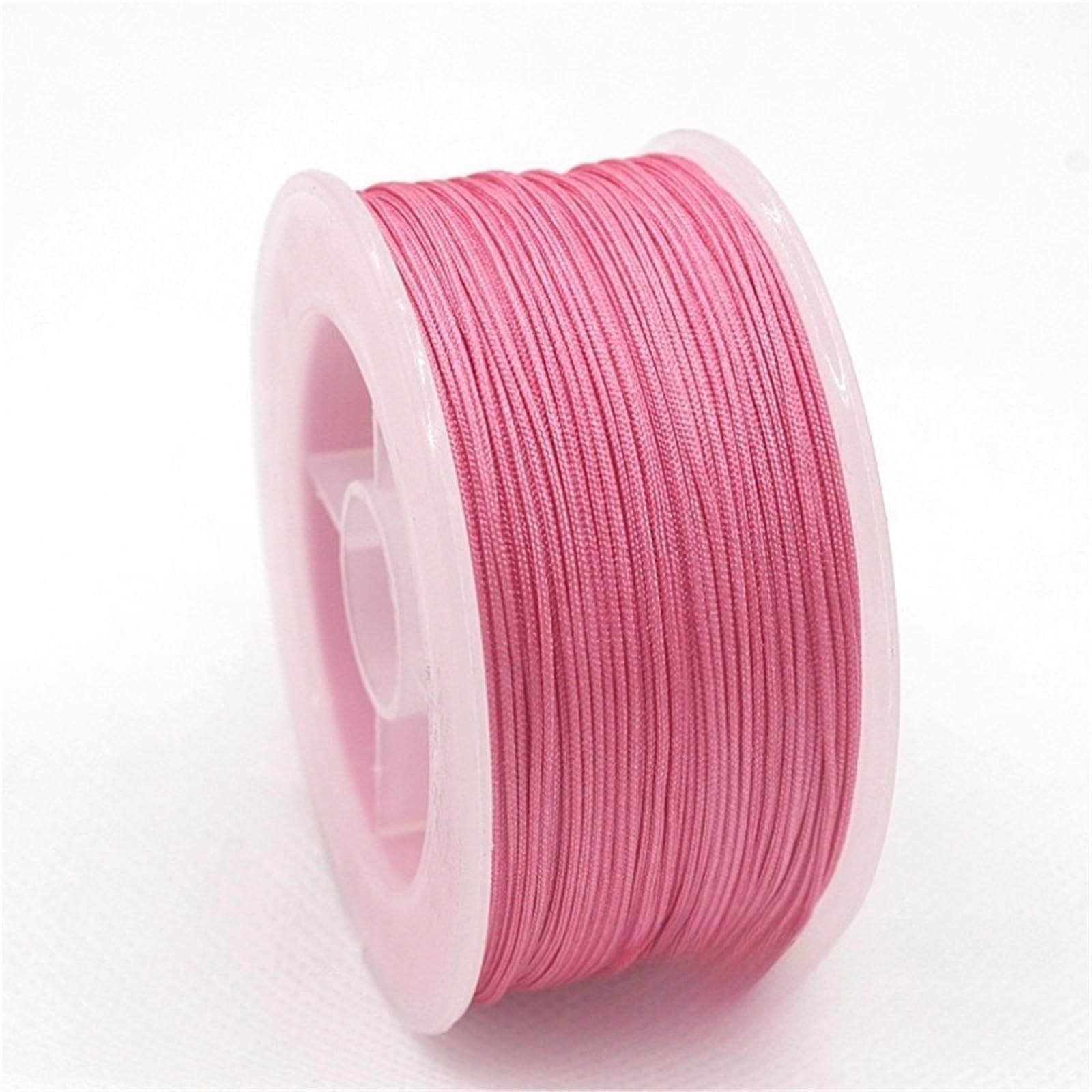 Nylon Cord Thread 5PCS 2mm 50m Nylon Cord Thread For Jewelry DIY Making Necklace Handmade Material Rope Beading Braided String for Making Bracelet, Necklace, Chinese Knot(Pink)