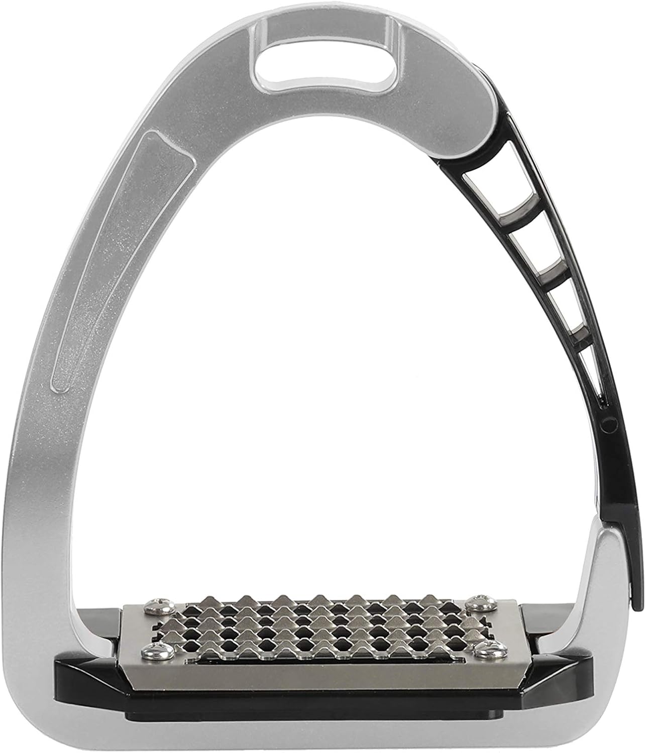 Acavallo Arena Safety Stirrup Aluminium Silver Estribo Aluminio Plata, Unisex, Plateado, 12 cm