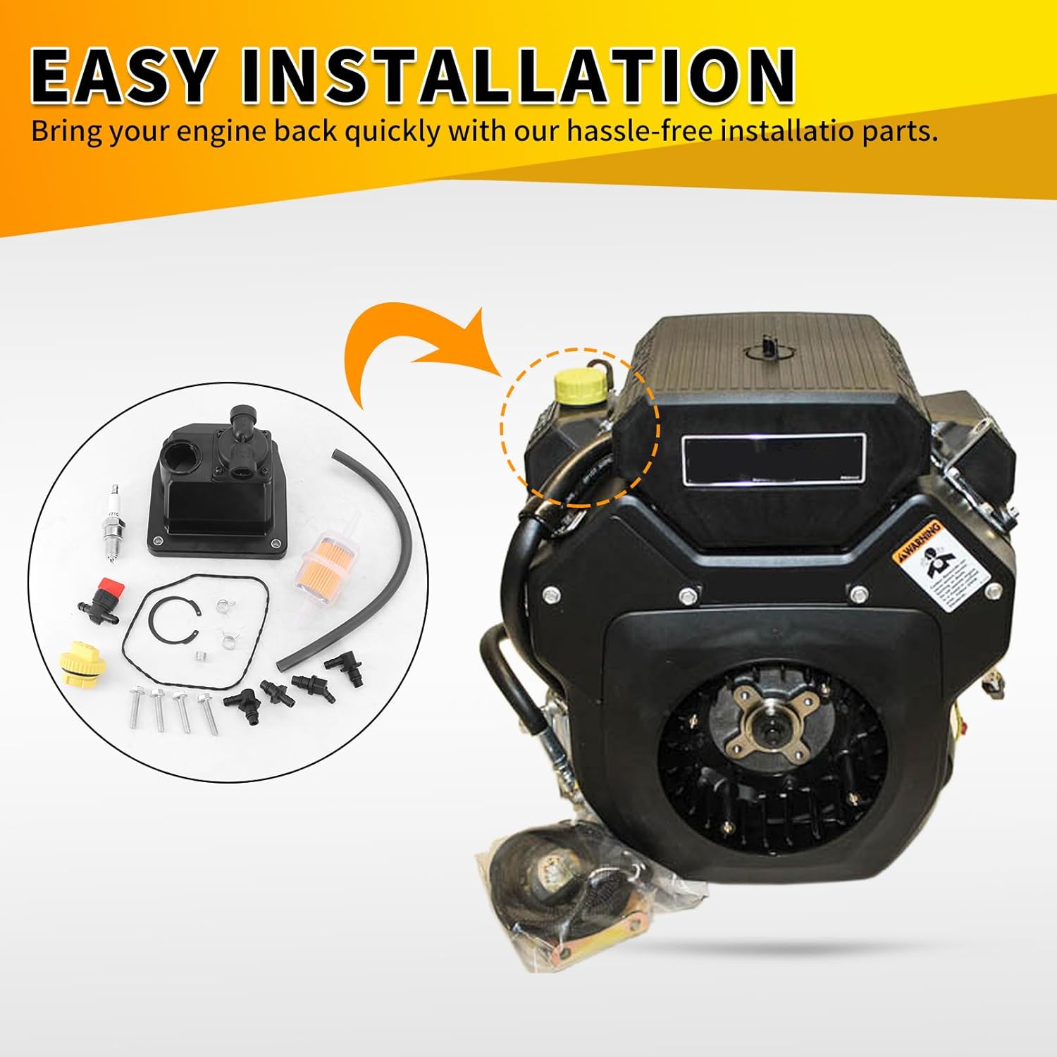 24 559 02-S Fuel Pump for Kohler CH18 CH19 CH20 CH21 CH22 CH23 CH24 CH25 CH640 CH670 CH680 CH682 CH730 CH740 CH742 CH752 CH750 ECH630 ECH650 ECH680 ECH749 ECH730 ECH740 Engine # 24 559 10 S