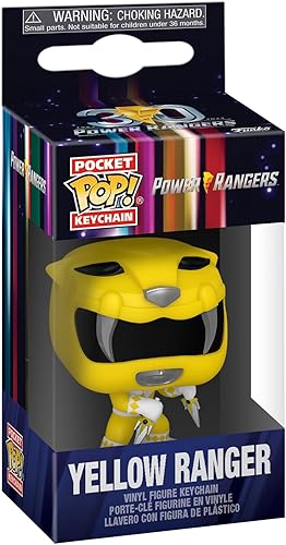 Miniatura 2 de Funko Pop! Llavero Mighty Morphin Power Rangers 30 Aniversario - Yellow Ranger