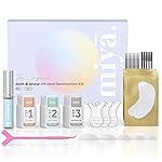 MIYA LASH 2 in 1 Lash Lift & Brow Lamination Kit | Instant Fuller Eyebrows, Eyelashes | Salon Result lasts 8 weeks | Professional LVL, Perm, Laminate with Silicone Shields, Lash Picks