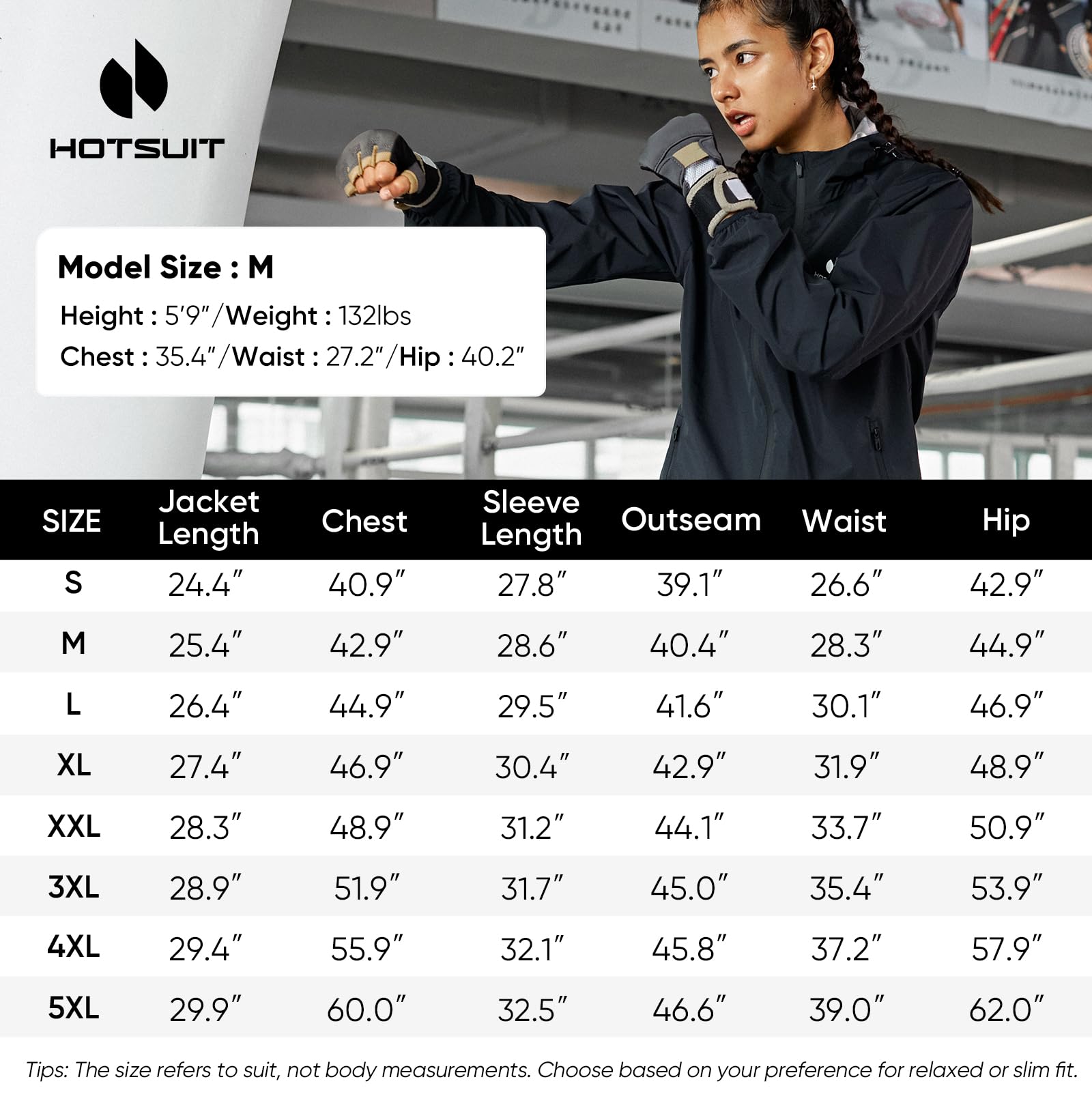 HOTSUIT Tenue de sudation pour femme avec zipé sudation vêtement amincissant pour femme avec sauna vest et sudation pantalon Noir