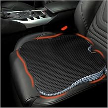 ZHOOGE wedge cushion car seat seat wedge cushion for car car seat cushion memory foam wedge cushion ergonomic memory foam cushion for car office chair bed black