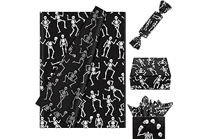 Halloween Ghostly Gift Wrap Skeleton Bone Tissue Paper