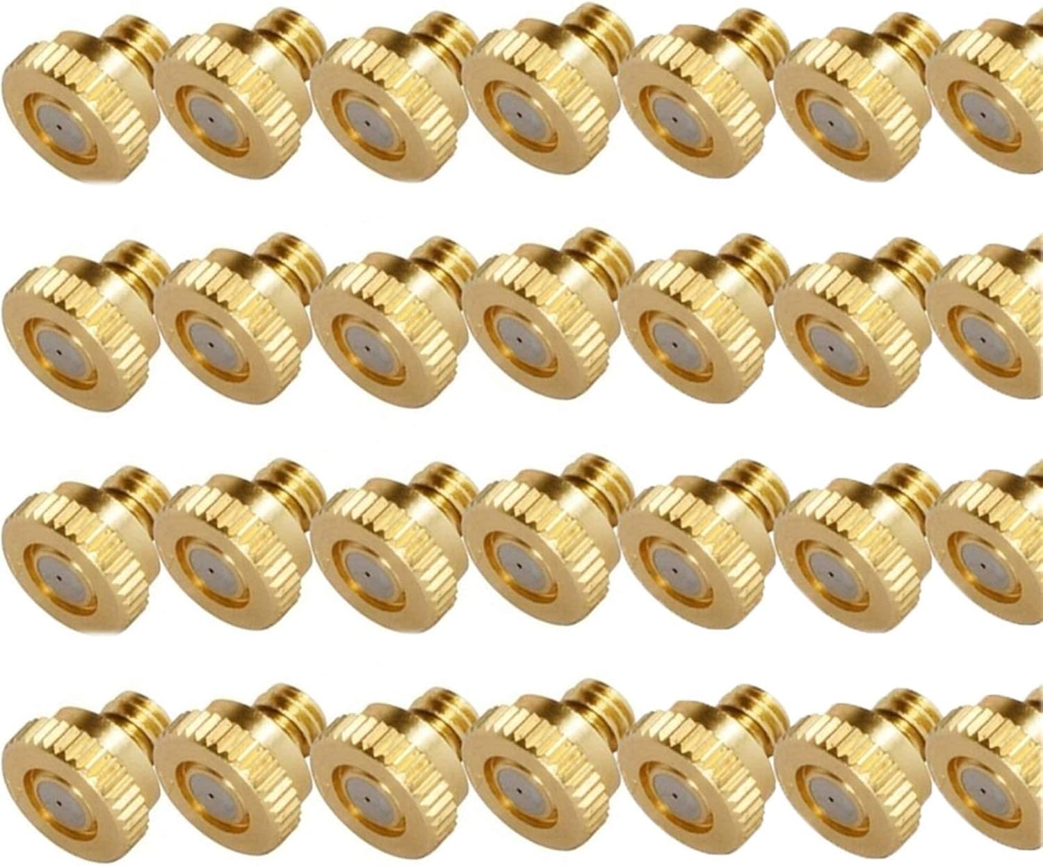 80Pcs Misting Nozzles Kit for Cooling System, Brass Mister Nozzles, Garden Water Mister, Fog Nozzles for Patio Outdoor Misting System (Size : 0.3mm)