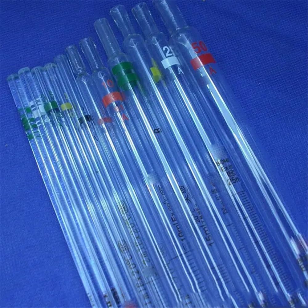 10 pezzi/lotto 10 ml pipetta graduata in vetro con pipetta di codifica 10 ml buretta in vetro 0,1 ml