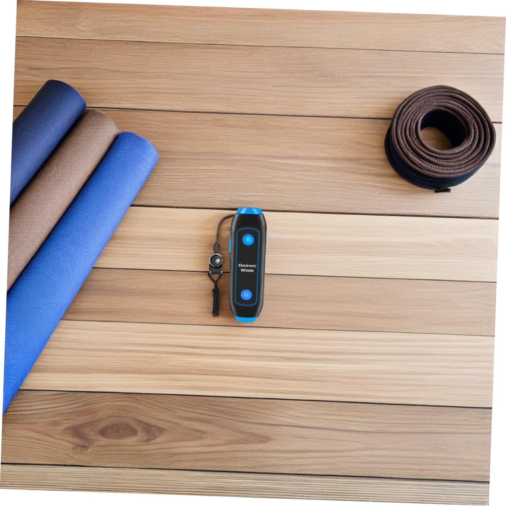 Healeved Sifflet Électronique D’Arbitre avec Cordon Bleu Multifonction Lampe Sos Portable pour Entraîneurs Enseignants Sécurité Plein Air Sports Compétition