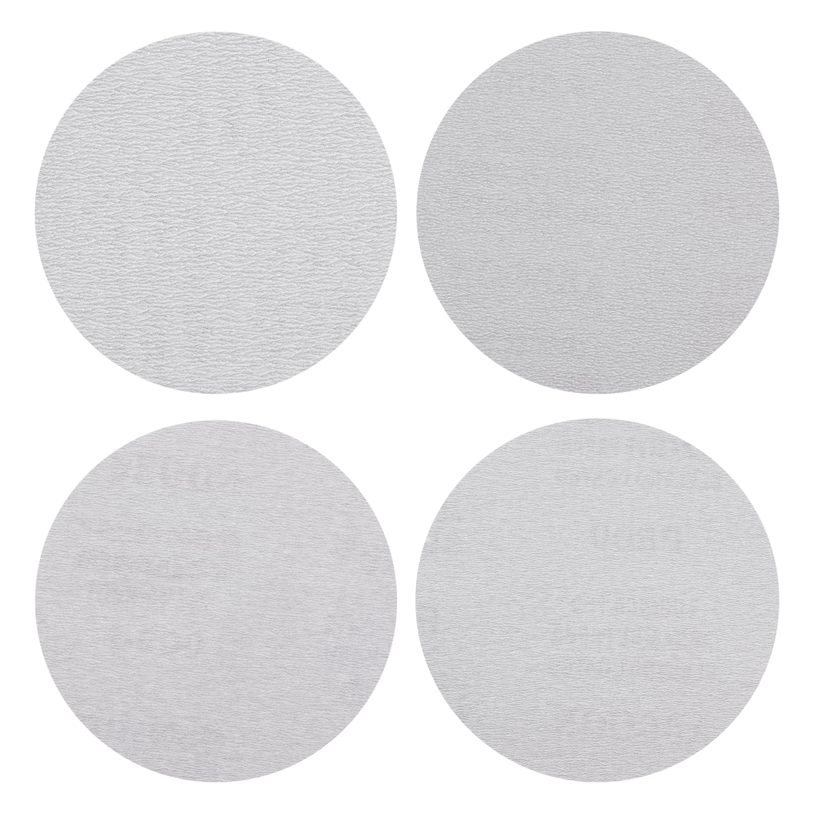 sourcing map 20 Pcs 125mm (5 Inch) Sanding Disc 320/400/600/800 Grit Hook and Loop Sandpaper Aluminum Oxide Orbital Sander Pads for Woodworking Automotive Metal Polishing, White