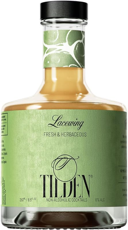 Tilden Lacewing, Multi-Award Winning Non-Alcoholic Cocktail, Vegan and No Sugar Added, Cucumber, Basil, Lychee, and Juniper, 250ml