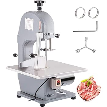 Machabeau Scie A Os De Boucher Electrique Commercial Scie A Os De Boucher Professionnels Parfait Pour Le Supermarche Le Restaurant Pour Couper Les Os Et Viande Congelee Amazon Fr Cuisine Maison