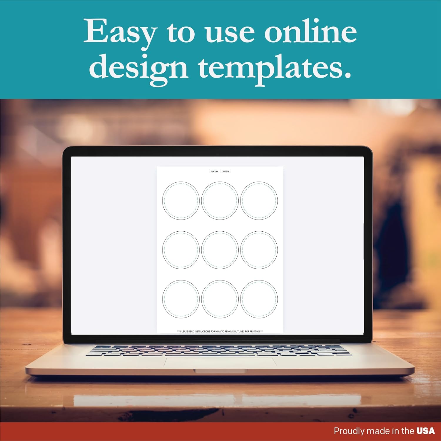 Premium Label Supply White Sticker Round Labels – 2.5" Circle – Laser/Inkjet Compatible – (9 per Sheet), 25 Sheets – 225 Total Adhesive Labels - Image 3