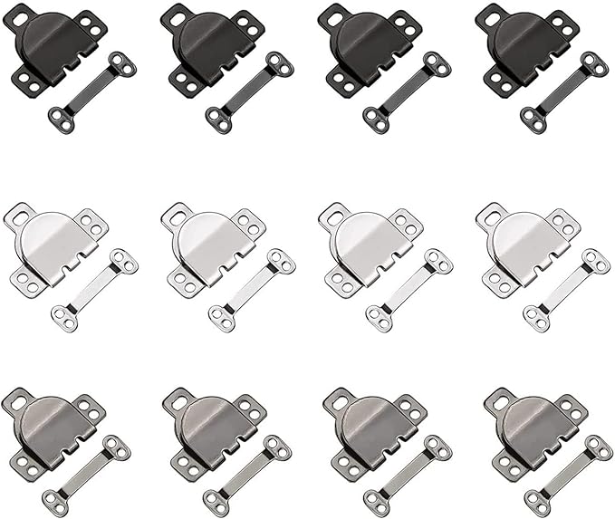 12 pcs Hook and Bar Fasteners,Hook and Eye Latch Sewing,Hooks and Eyes
