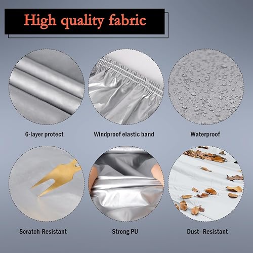 Miniatura 4 de Funda de coche personalizada para Dodge Challenger 2008-2023, impermeable para todo tipo de clima, cubierta exterior completa, protector de lluvia,