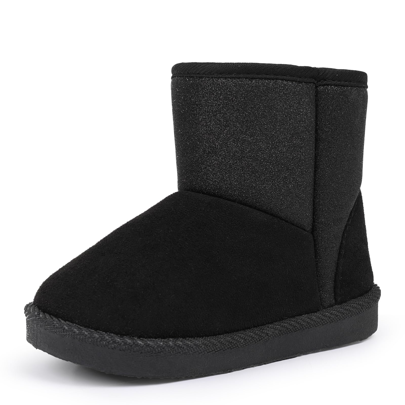 FANTURE Toddler Winter Snow Boots with Zipper,Suede Upper