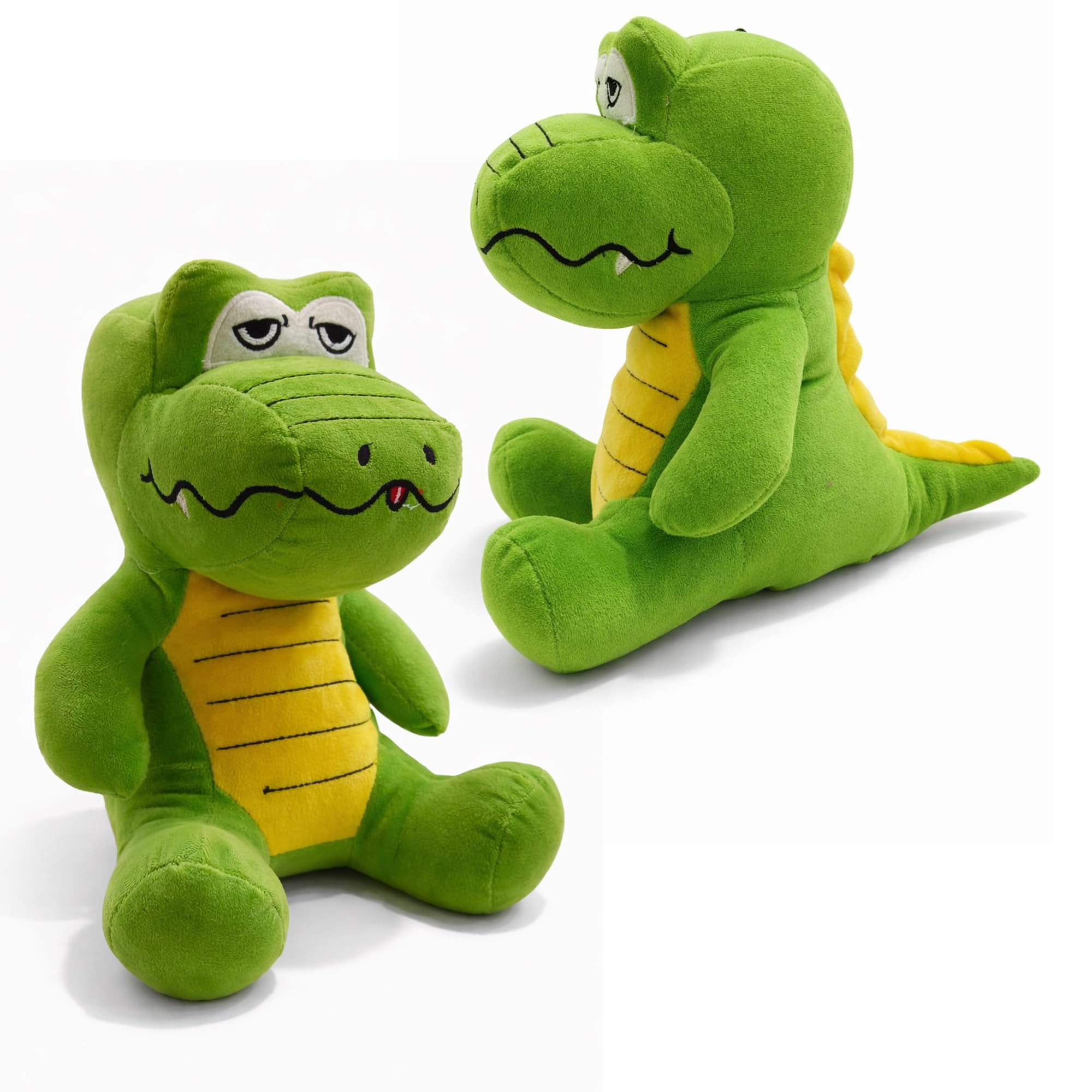 Kidology Cute Green Crocodile Soft Toy for Kids | Plush Stuffed Crocodile in Sitting Posture | Ultra-Soft Huggable Animal Toy & Sleeping Pillow for Girls & Boys-image-45
