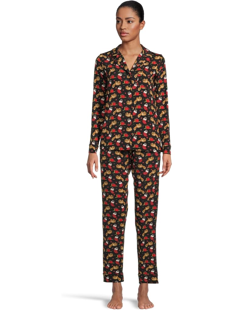 Black MeUndies Long Sleeve Modal PJ Set