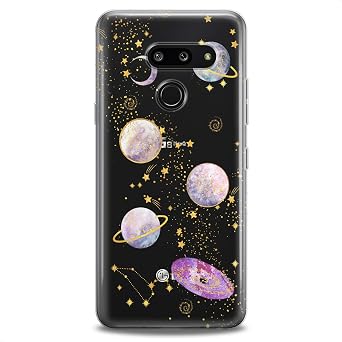 Case Replacement for LG G7 ThinkQ Fit Velvet G6 V60 5G V50 V40 V35 V30 Plus W30 Slim fit Pattern Planets Kid Solar Girled Flexible Silicone Print Women Funny Design Galaxy Cute Soft Clear Cute