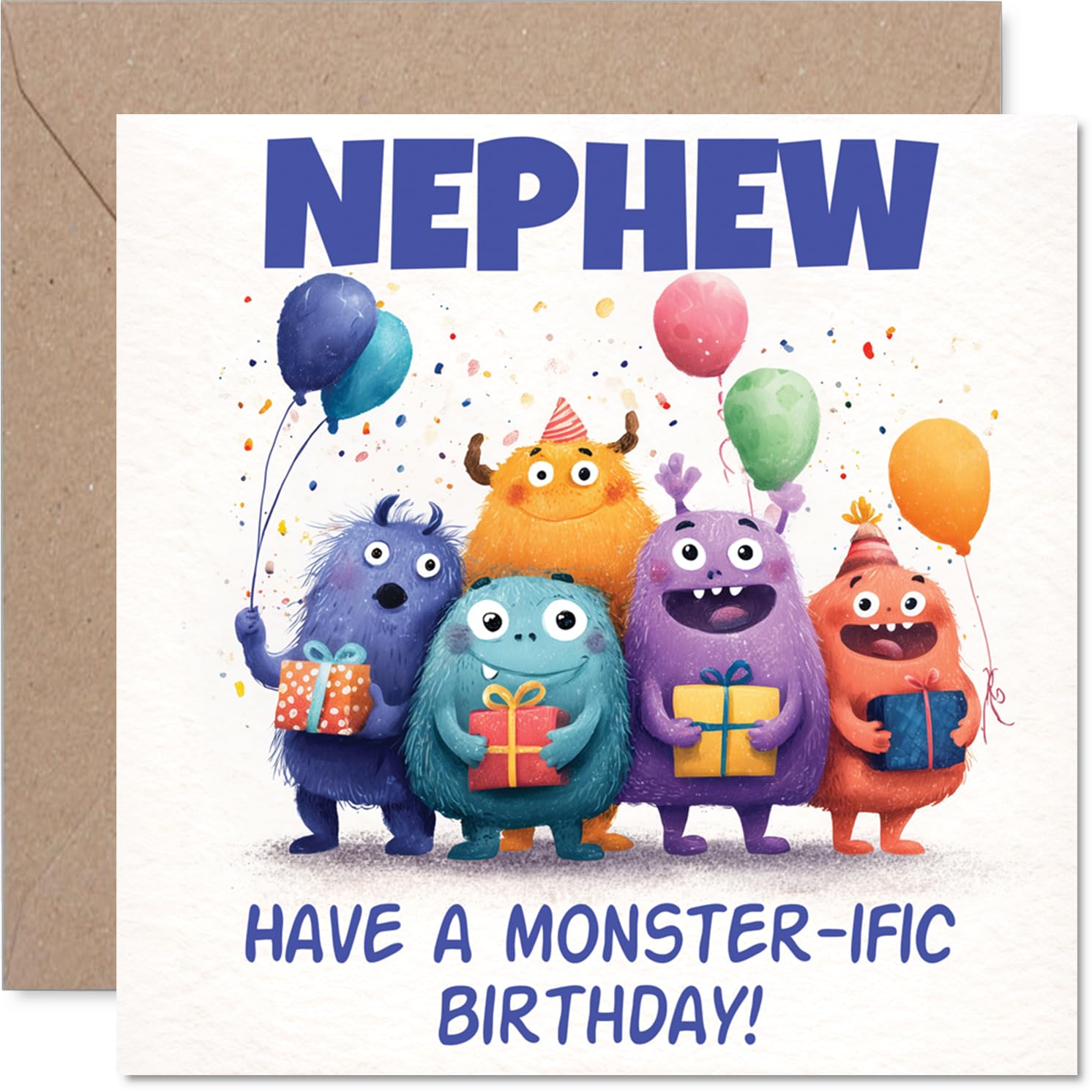 Playful Birthday Card for Nephew, Monstrously Good Fun