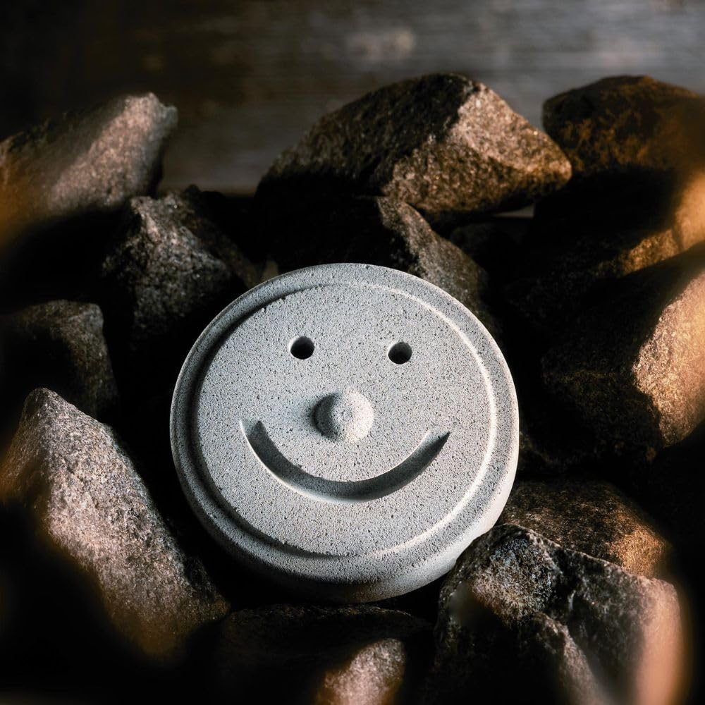 Hukka Saunaveijari Sauna Smiley Stone for Home Sauna Accessories