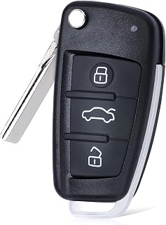 Flip Remote Control Key Fob IYZ3314 Car Keyfob Transmitter for Audi A6 S6 Q7 2006 2007 2008 2009 2010 3 Buttons FSK 315Mhz 8E Chip FCC ID: IYZ-3314