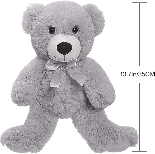 Vista 7 de Oso de Peluche Lindo Juguetes de Animales de Peluche Almohada Muñeca de Oso Violeta Regalo para Niños Niñas Cumpleaños Navidad Día de San Valentín