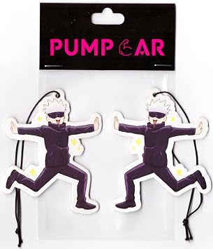 PUMP CAR 2 par a tombul Gojo Satoru i g d   ift tarafl  as l  japon anime kiraz kokulu Jujutsu Kaisen araba hava spreyi serin anime dikiz aynas  i in as l  araba i  aksesuarlar  hediyeler