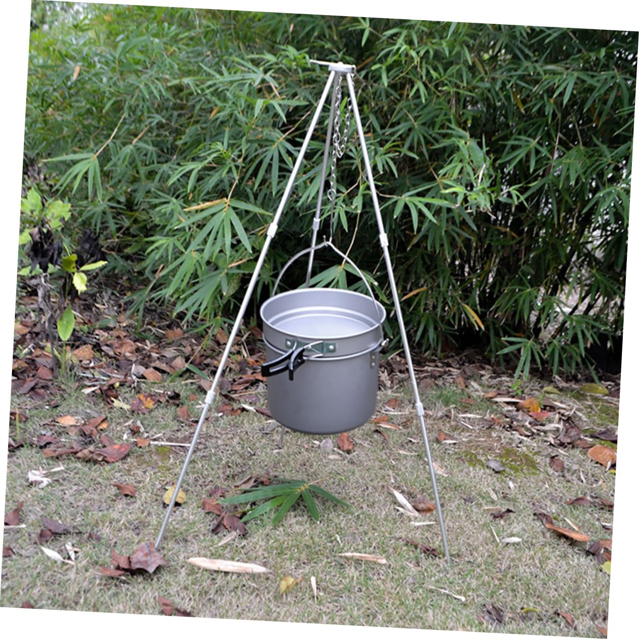 1set Portable Outdoor Camping Cookware Persons Non-Stick Picnic Pots Lightweight and Compact Design for Hiking Backpacking and Family Trips