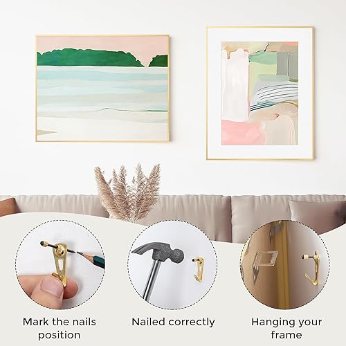 Miniatura 375 de Fun Memories Portarretratos de metal de 16 x 20 pulgadas con paspartú de 11 x 14 pulgadas, acabado de aluminio cepillado, parte delantera de vidrio