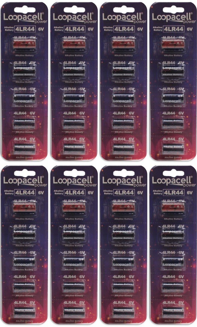 LOOPACELL 4LR44 PX28A 6 Volt Alkaline Battery, PX28ABPK X 40