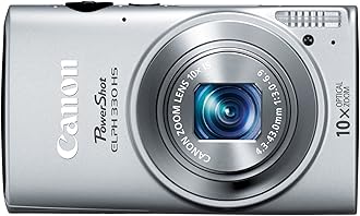 Canon PowerShot ELPH 330 HS 12.1 MP Wi-Fi Enabled CMOS Digital Camera with 10x Optical Zoom 24mm Wide-Angle Lens and 1080p Full HD Video (Silver)