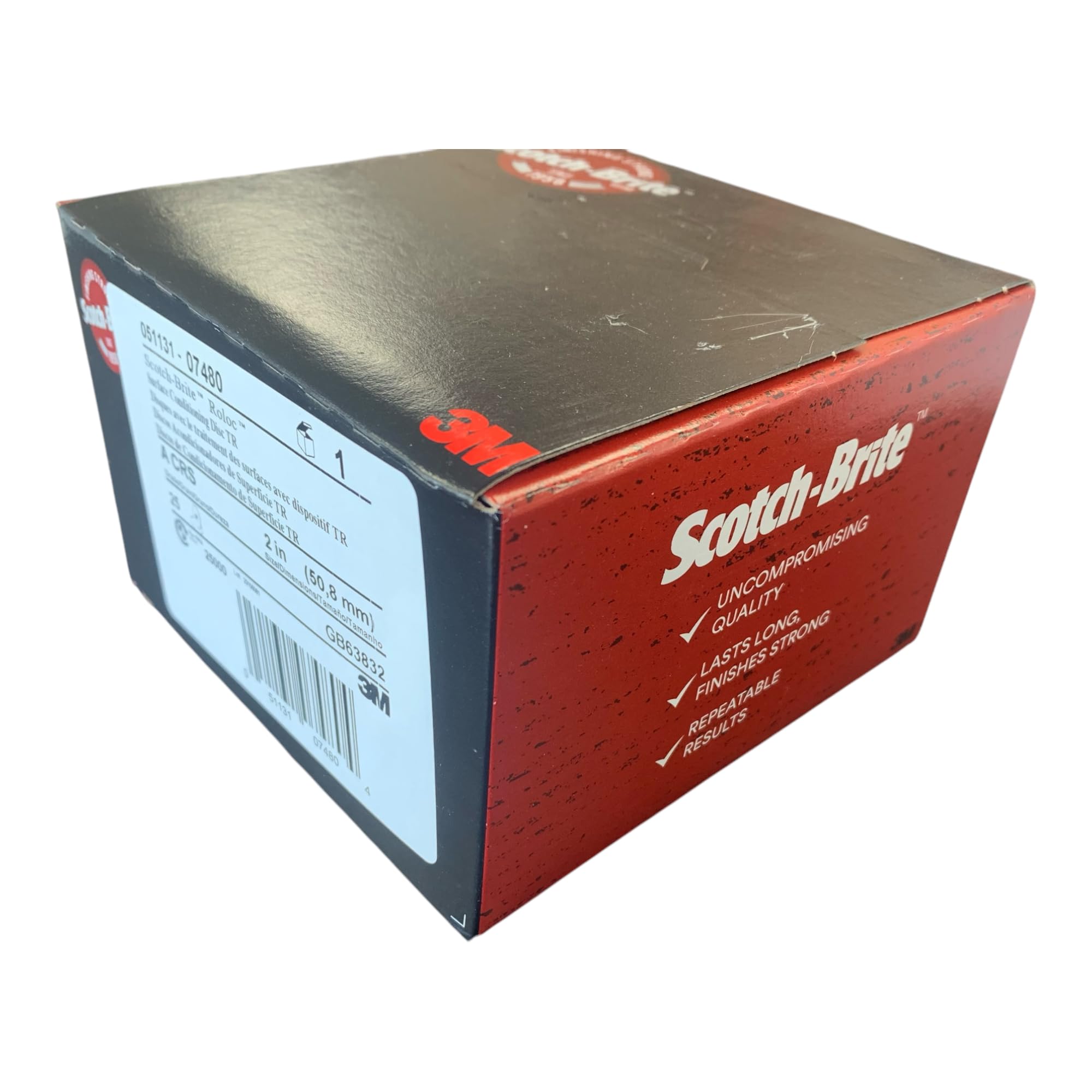 Scotch-Brite™ Roloc™ Precision Surface Conditioning Disc, PN-DR, Extra Coarse, TR, 2 In, 1000 Ea - Foto 8