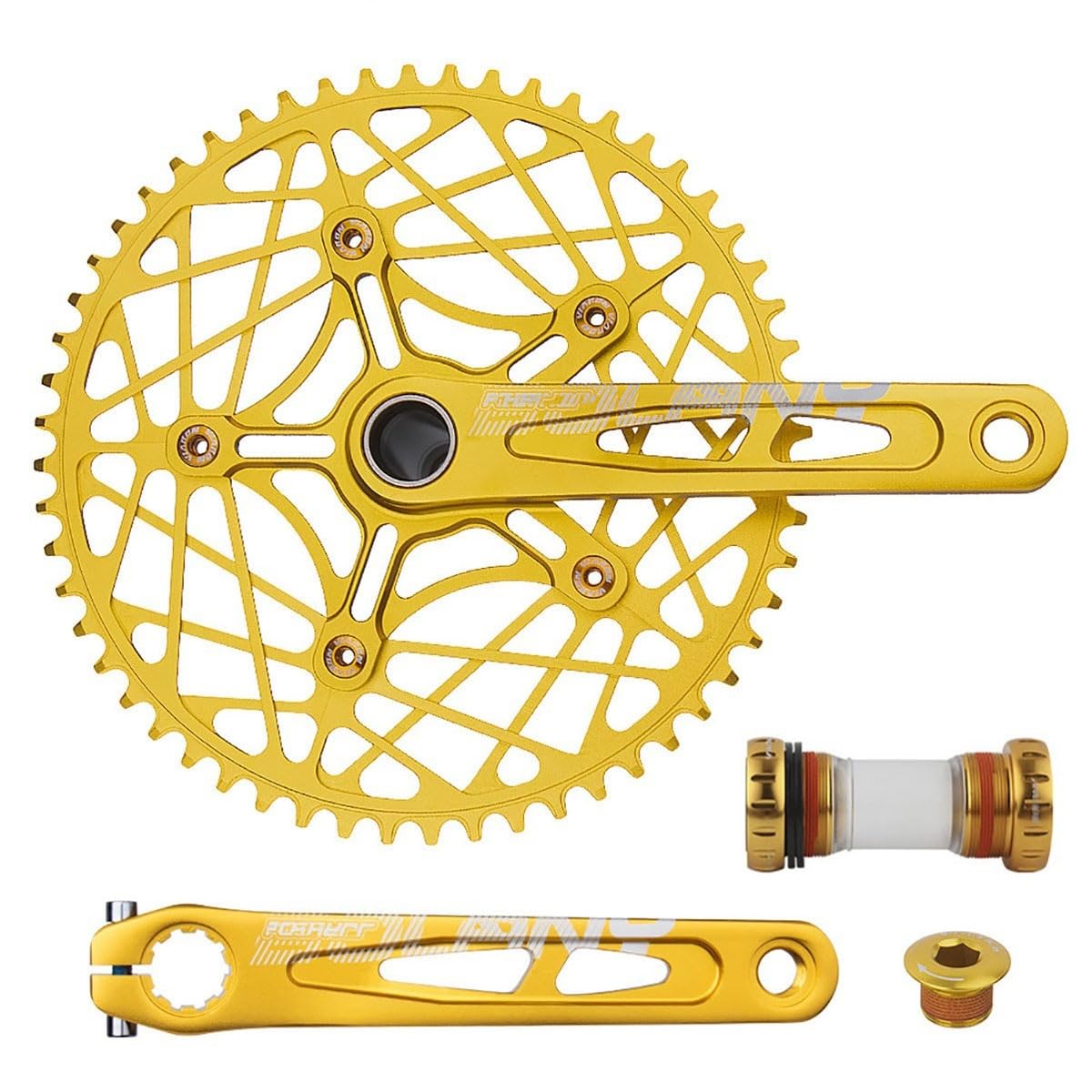 Folding Bikes Hollow Integrated 130 Bicycle Crankset 170mm Crank Arm Set