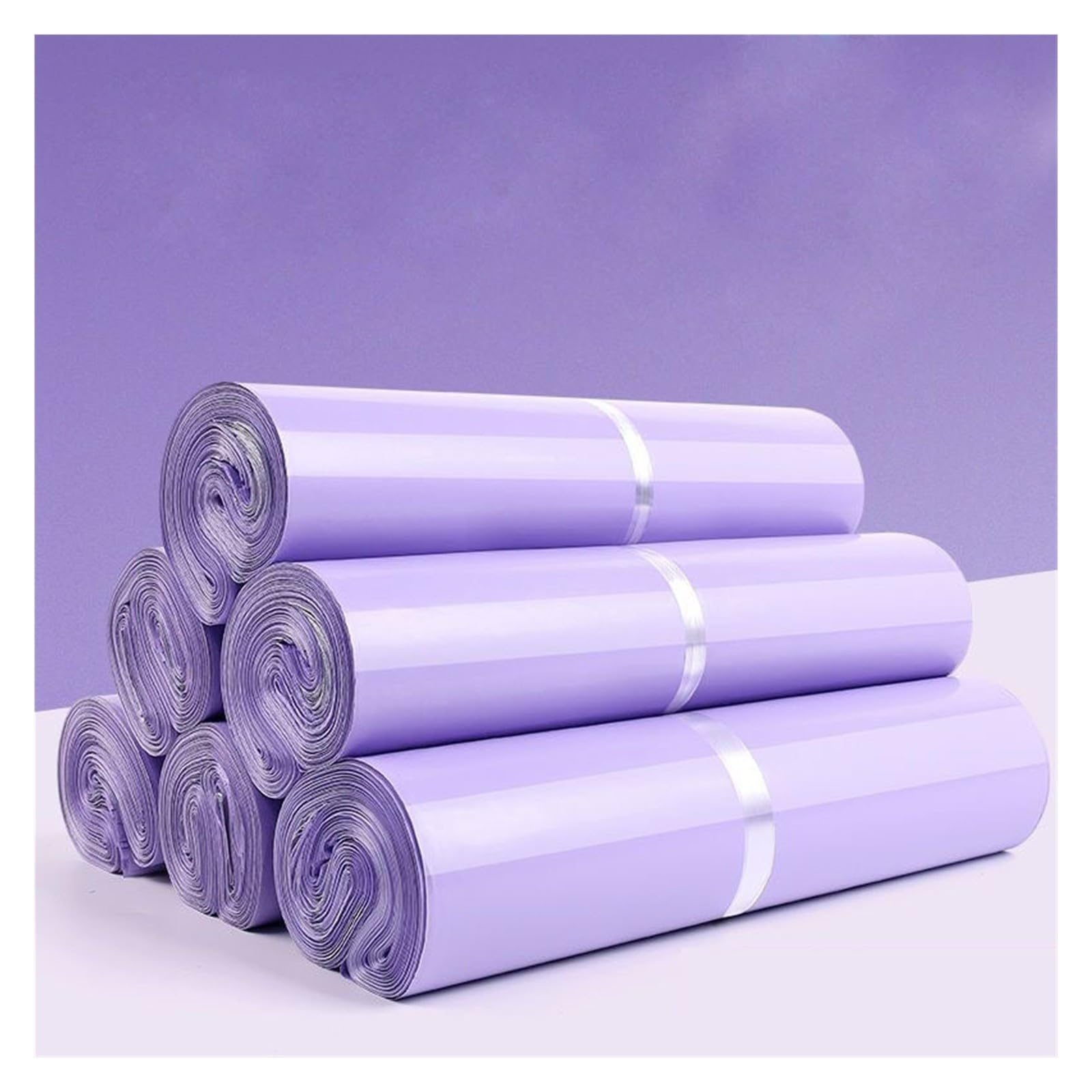 Versandtaschen 100 Stück violette Kurierumschläge, Versandverpackungen, Aufbewahrungsbeutel, selbstklebende Dichtung, Kunststoffverpackung VersandtüTen(100pcs 28x42cm)