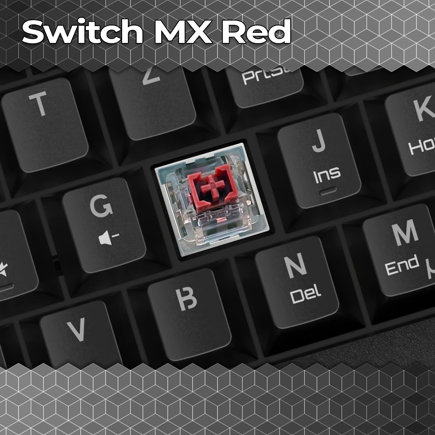 EMPIRE GAMING - K246 Tastiera da gioco senza fili TKL 65% WiFi Type-C - Switch meccanici MX Red (DE-QWERTZ) - per PC/PS4/PS5/Xbox - Effetti RGB 22-62 tasti