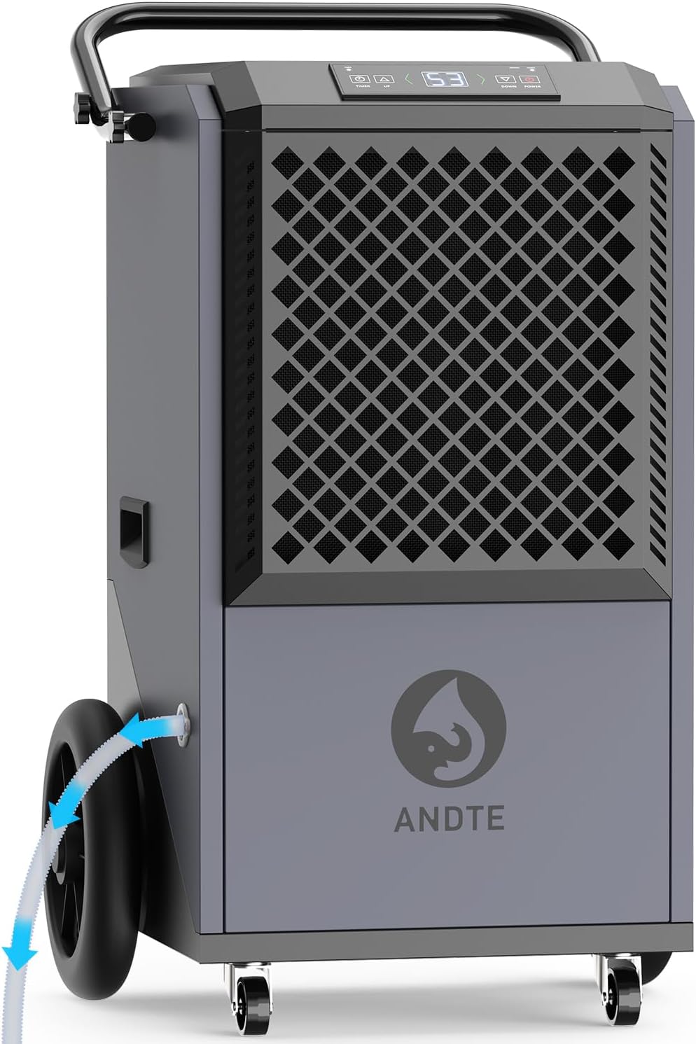 305 Pint Commercial Dehumidifier for Basements Drain Hose 8500 sqft Large Spaces Commercial Grade Dehumidifiers for Industrial Sites Water Damage Restoration,38 Gallon/Day.For 20A Socket