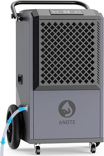 Miniatura 8 de Deshumidificador comercial de 305 pintas con bomba para sitios industriales, 9000 pies cuadrados de gran tamaño, deshumidificadores de grado