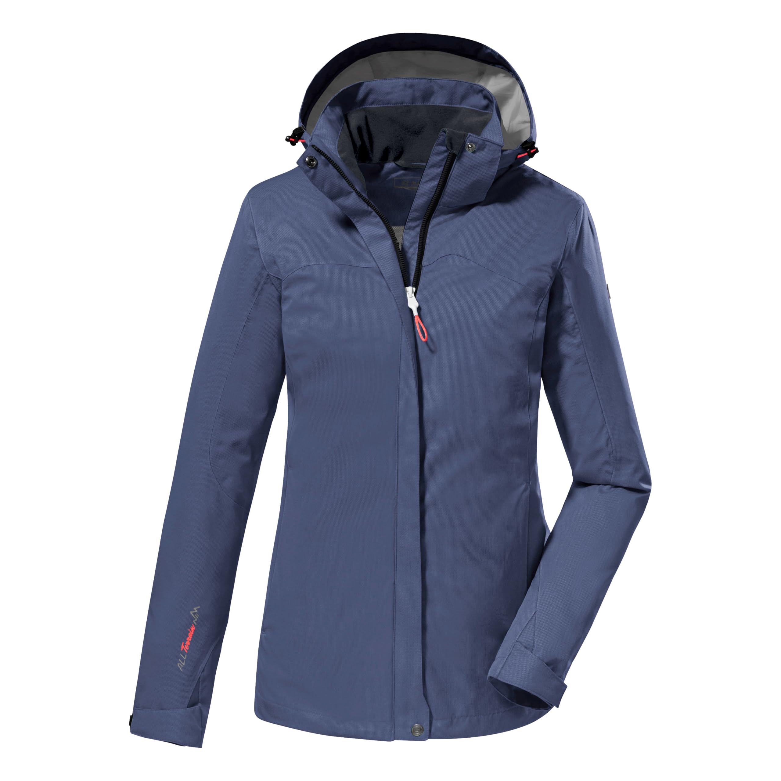 killtec Damen Funktionsjacke/Outdoorjacke mit abzippbarer Kapuze Kurzgröße KOS 133 KG WMN JCKT