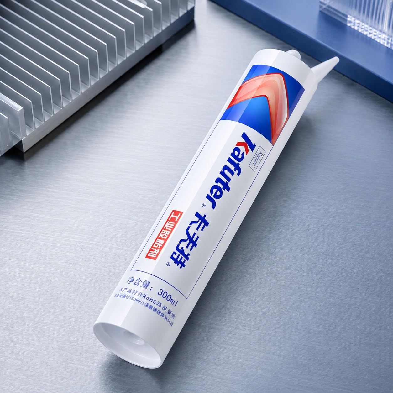 VIDOO Kafuter K-5203K 300 ml Klej Silikonowy, Klej Silikonowy, Szybko Utwardzalna Biała Płynna Uszczelka, Bariera Izolacyjna Wysokiego Napięcia Zapobiegająca Łukowi Elektrycznemu