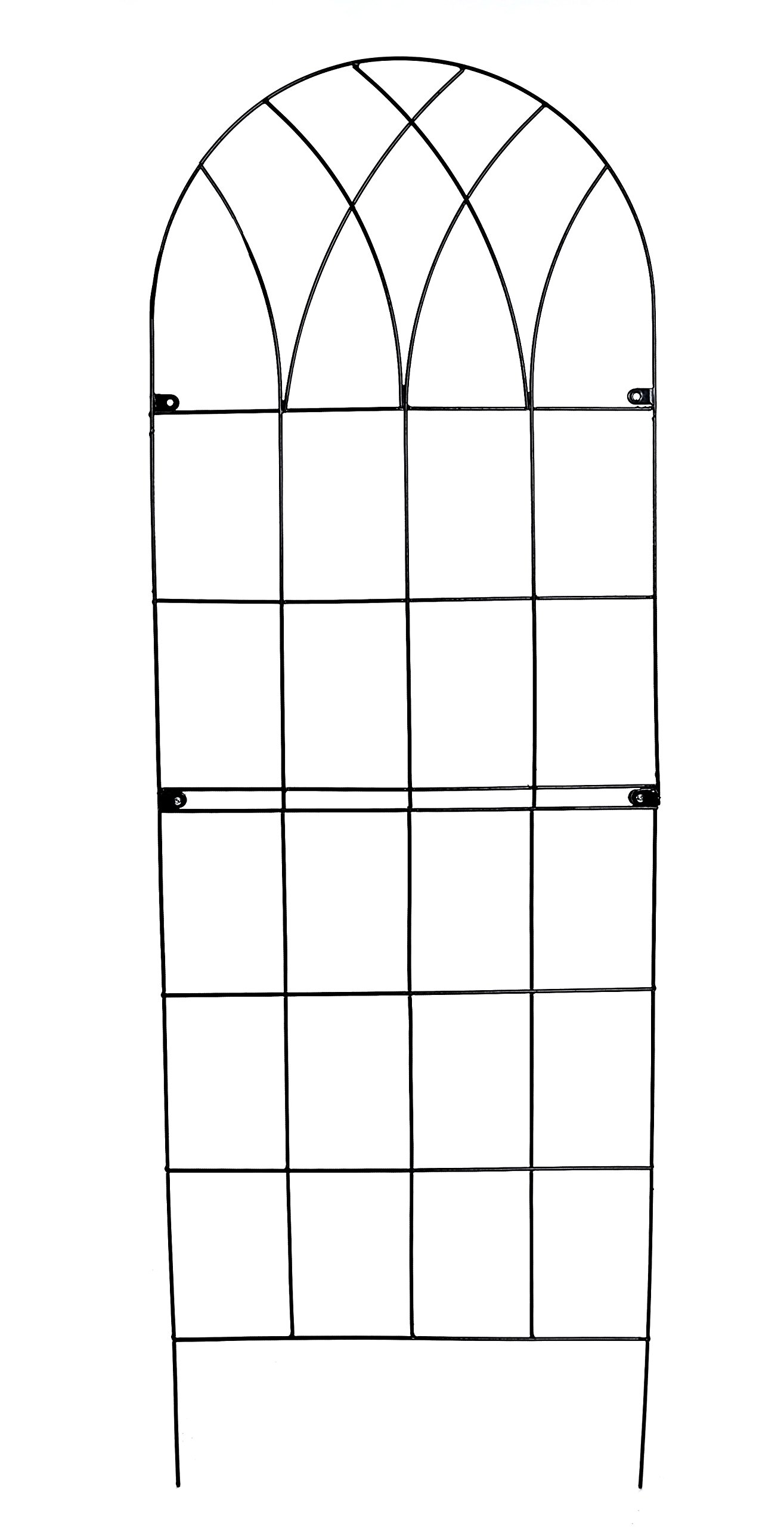 RUDDINGS WOOD Large Metal Garden Trellis 1.8m high - Wall Climbing Plant Support Frame