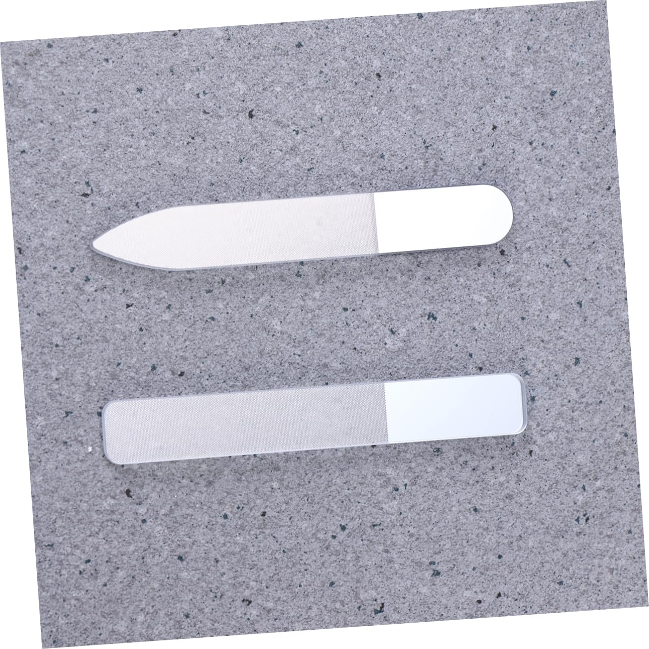 Healeved 6piezas Uñas De Cristal Profesional De Doble Cara Con Estuche Herramienta Para Pulido De Uñas Para Salones y Uso Personal