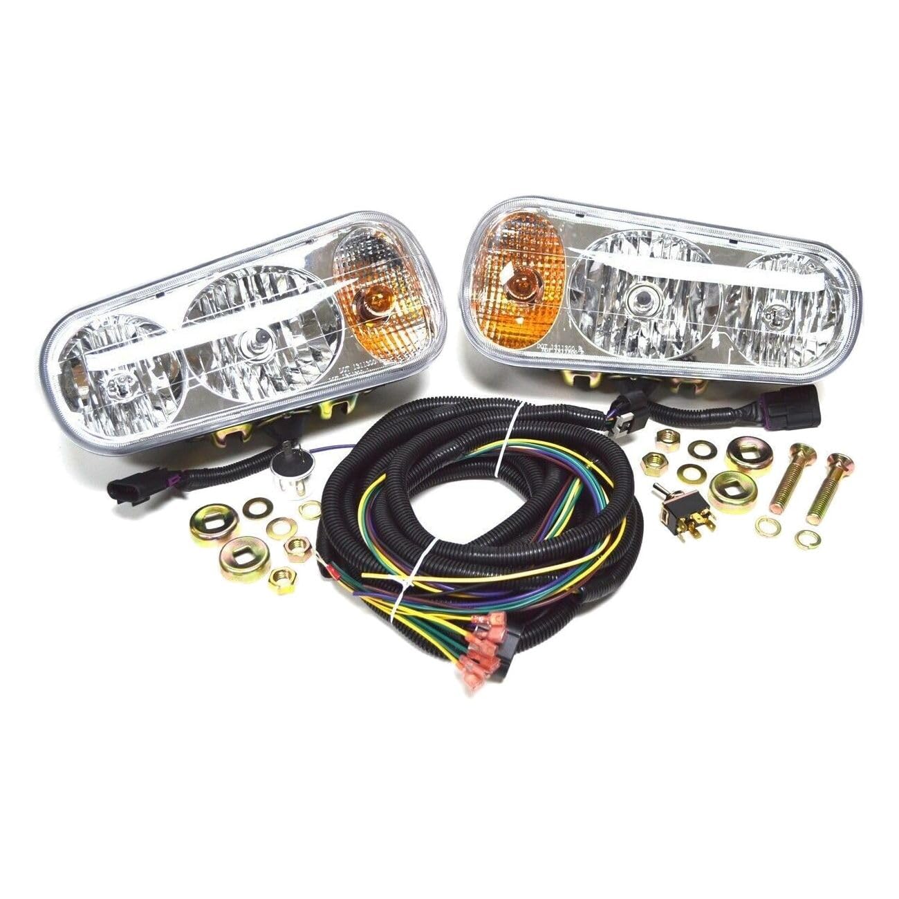 zxhhxkAn Snow Plow Light Kit Fits Fisher Curtis (2) Headlights (Center to Center) 3-3/8