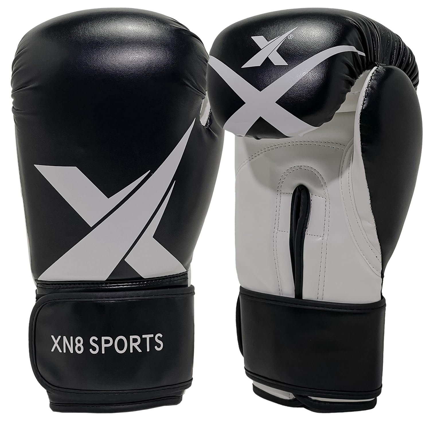 Xn8 Boxing Gloves for Men & Women – Training & Sparring Gloves, Faux Leather, Multi-Layered Padding, Ventilated Palm – Ideal for Kickboxing, Muay Thai, MMA, Karate (8oz 10oz 12oz 14oz 16oz)