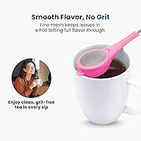 Vista 3 de Jokari Loose Leaf Tea Infuser 2 Pack – Stainless Steel Mesh Reusable Tea Steeper with Easy Grip Handle – BPA-Free, Dishwasher Safe, for Custom