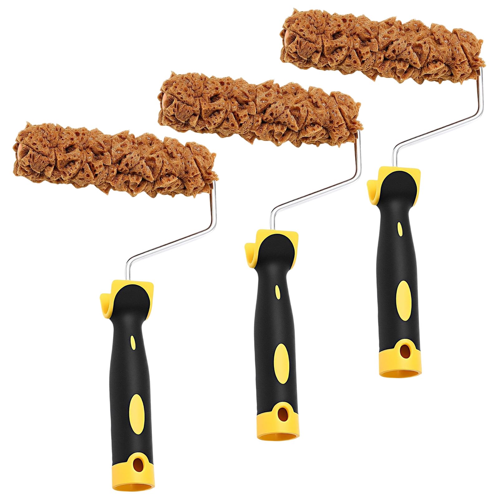 Kalttoy Practical 6Inch Drywalls Texture Rollers With Sturdy Frame Portable Accessory For Home Renovations Projects Supplies Roller Covers