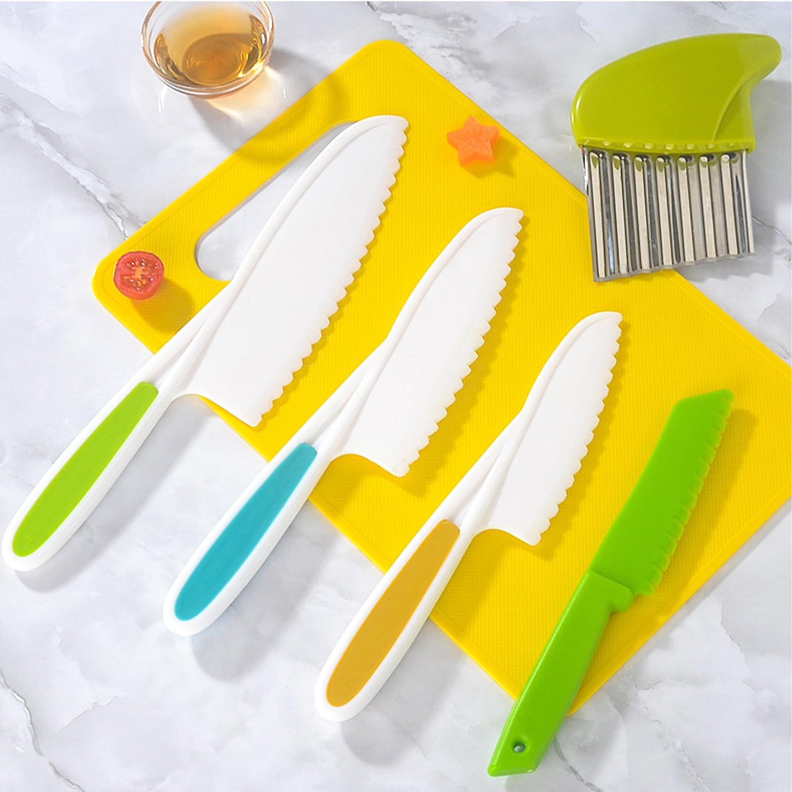 Lectorias Juego de cuchillos para niños 8 piezas cuchillo Montessori a partir 2 años
