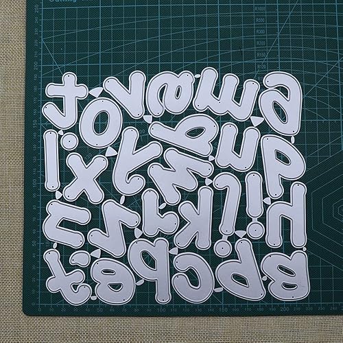 Miniatura 4 de Troqueles de alfabeto para hacer tarjetas, troqueles de corte de metal de 2 pulgadas para álbumes de recortes, troqueles de Navidad, troqueles de